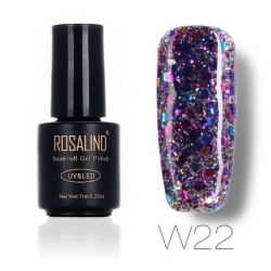 Гел Лак Диамантено-Брокатна Серия 7ml W22 Rosalind
